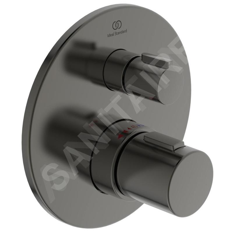 Ideal Standard CeraTherm - Mitigeur de douche thermostatique encastré, Magnetic Grey A5813A5