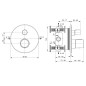 Ideal Standard CeraTherm - Mitigeur de douche thermostatique encastré, Magnetic Grey A5813A5