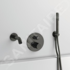Ideal Standard CeraTherm - Mitigeur de baignoire thermostatique encastré, Magnetic Grey A5814A5