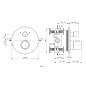Ideal Standard CeraTherm - Mitigeur de baignoire thermostatique encastré, Silver Storm A5814GN