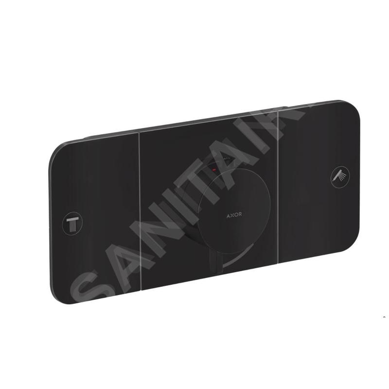 Axor One - Thermostat pour 2 appareils, noir mat 45712670