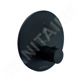 Paffoni Compact Box - Mitigeur de douche thermostatique encastré, noir mat CPT013NO