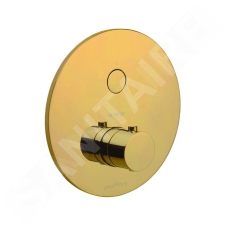 Paffoni Compact Box - Mitigeur de douche thermostatique encastré, or CPT013HG