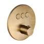 Paffoni Compact Box - Mitigeur thermostatique encastré, pour 3 sorties, or brossé CPT019HGSP Paffoni Compact Box - Mitigeur thermostatique encastré, pour 3 sorties, or brossé CPT019HGSP