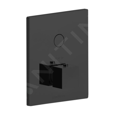 Paffoni Compact Box - Mitigeur de douche thermostatique encastré, noir mat CPT513NO