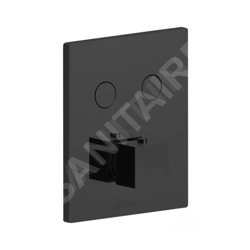 Paffoni Compact Box - Mitigeur thermostatique encastré, pour 2 sorties, noir mat CPT518NO Paffoni Compact Box - Mitigeur thermostatique encastré, pour 2 sorties, noir mat CPT518NO