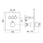 Paffoni Compact Box - Mitigeur thermostatique encastré, pour 3 sorties, inox CPT519ST Paffoni Compact Box - Mitigeur thermostatique encastré, pour 3 sorties, inox CPT519ST