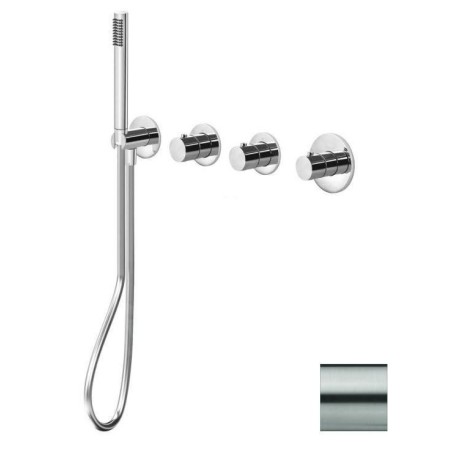 Paffoni Modular Box - Mitigeur thermostatique encastré, pour 2 sorties, inox MDE000ST
