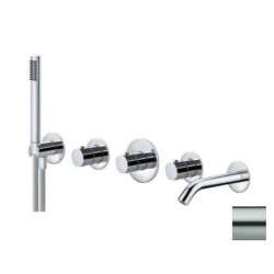 Paffoni Modular Box - Mitigeur thermostatique encastré, pour 2 sorties, inox MDE001ST