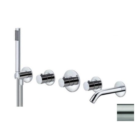Paffoni Modular Box - Mitigeur thermostatique encastré, pour 2 sorties, inox MDE001ST