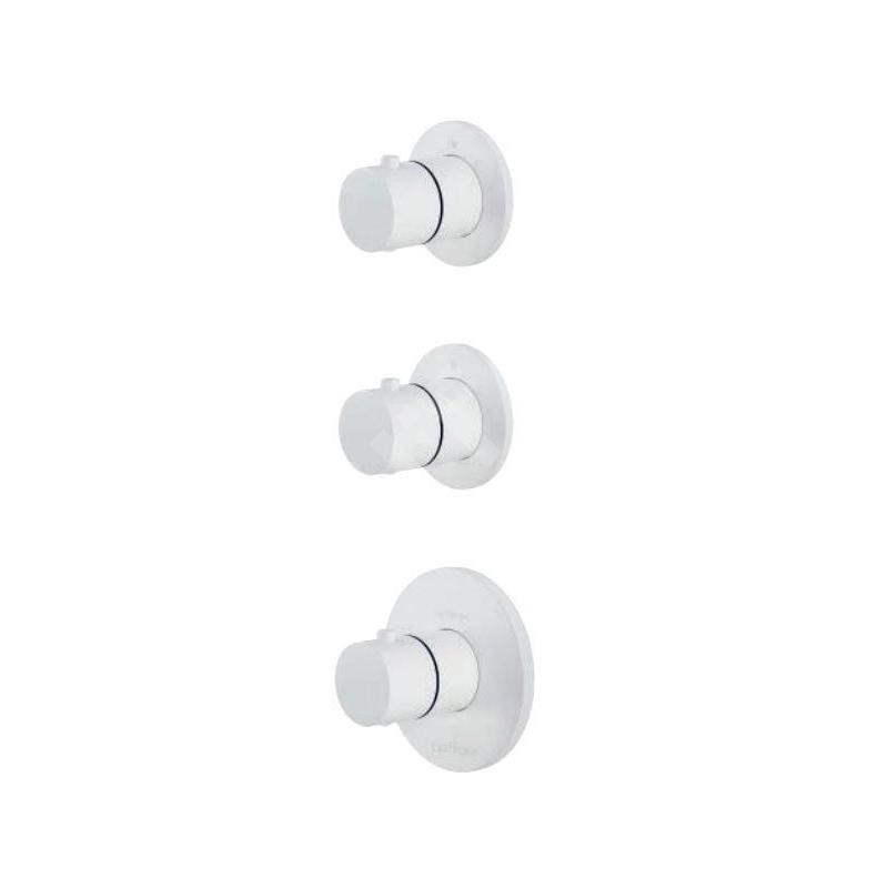 Paffoni Modular Box - Mitigeur thermostatique encastré, pour 2 sorties, blanc mat MDE018BO