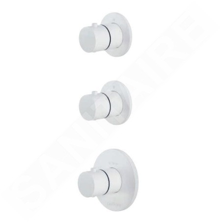 Paffoni Modular Box - Mitigeur thermostatique encastré, pour 2 sorties, blanc mat MDE018BO