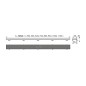 Alcadrain Grilles - Grille en acier inoxydable FLOOR 1050 mm, pour l'insertion de carreaux FLOOR-1050