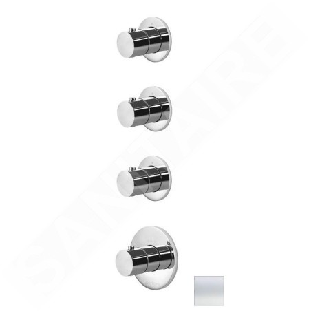 Paffoni Modular Box - Mitigeur thermostatique encastré, pour 3 appareils, blanc mat MDE019BO