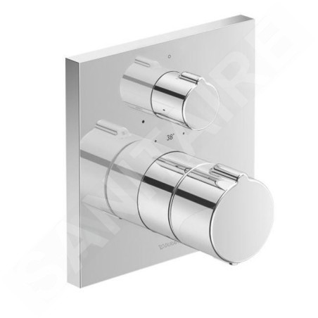 Duravit C.1 - Mitigeur thermostatique de douche encastré, chrome C14200015010