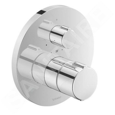 Duravit C.1 - Mitigeur thermostatique de douche encastré, chrome C14200016010