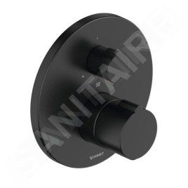 Duravit C.1 - Mitigeur thermostatique de douche encastré, noir mat C14200016046