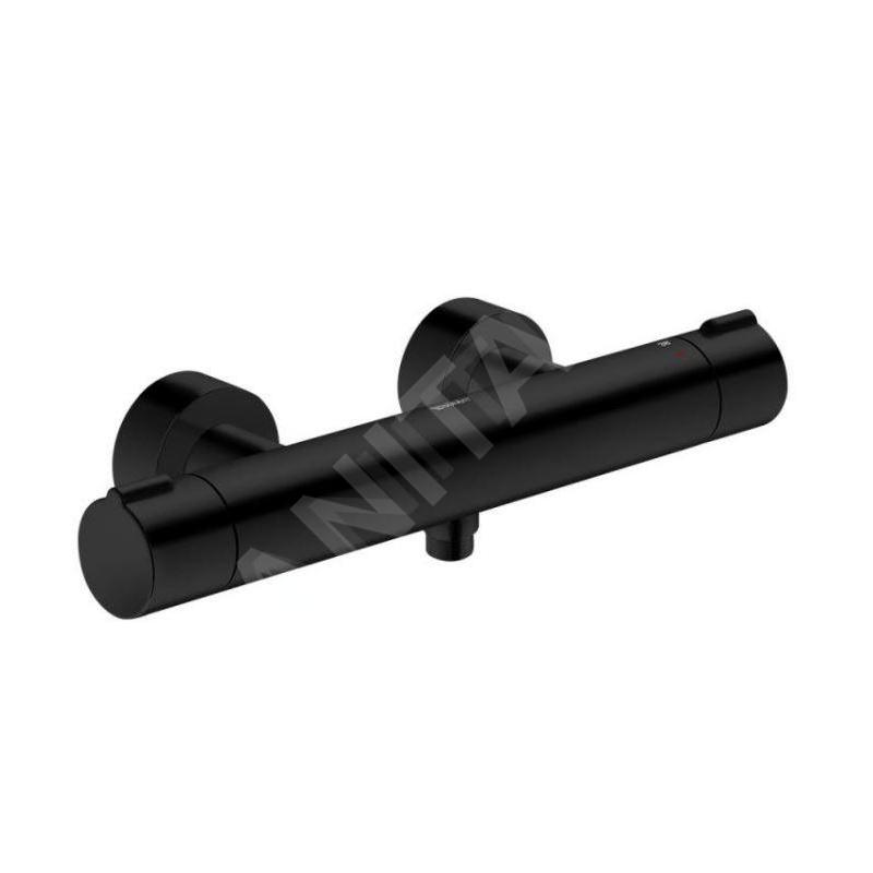 Duravit C.1 - Mitigeur thermostatique de douche, noir mat C14220000046