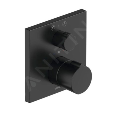 Duravit C.1 - Mitigeur thermostatique de baignoire encastré, pour 2 sorties, noir mat C15200013046