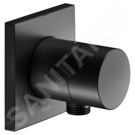 Keuco IXMO - Soupape encastré, avec raccordement de douche, noir mat 59541370102