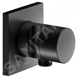 Keuco IXMO - Soupape encastrée, avec raccordement et support de douche, noir mat 59541370202