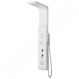Aqualine Douches - Paroi de douche Yuki, avec mitigeur, 210x1450 mm, blanc SL290