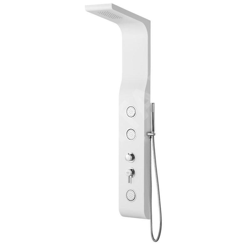 Aqualine Douches - Paroi de douche Yuki, avec mitigeur, 210x1450 mm, blanc SL290