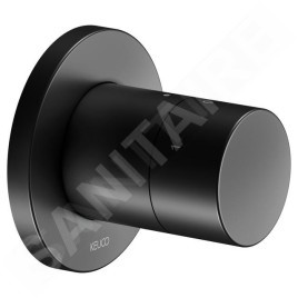 Keuco IXMO - Soupape encastrée pour 3 appareils, noir mat 59549370001