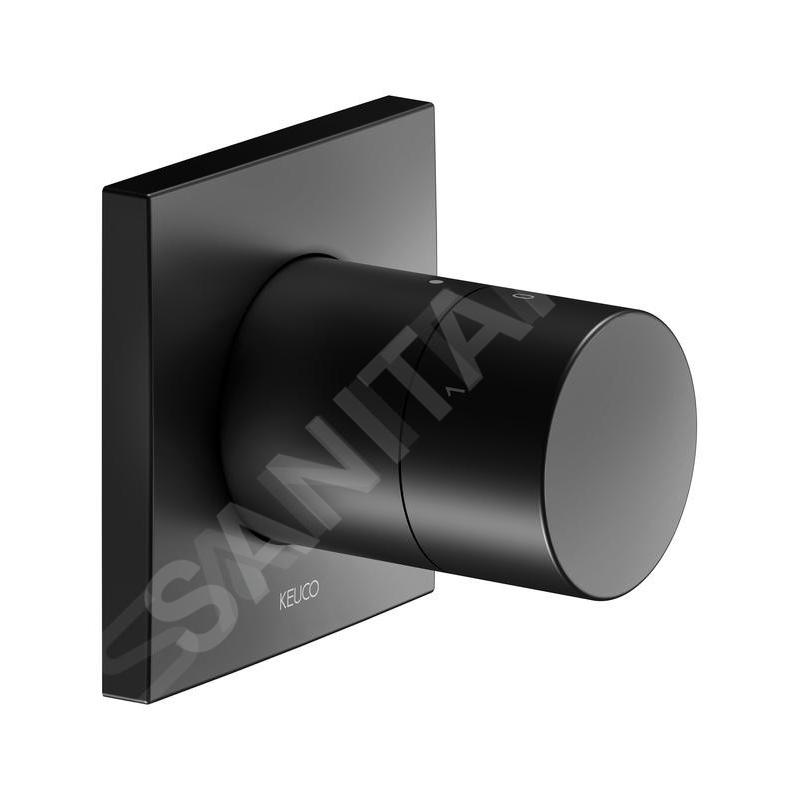 Keuco IXMO - Soupape encastrée pour 3 appareils, noir mat 59549370002