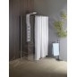 Aqualine Douches - Paroi de douche Yuki, avec mitigeur, 210x1450 mm, blanc SL290