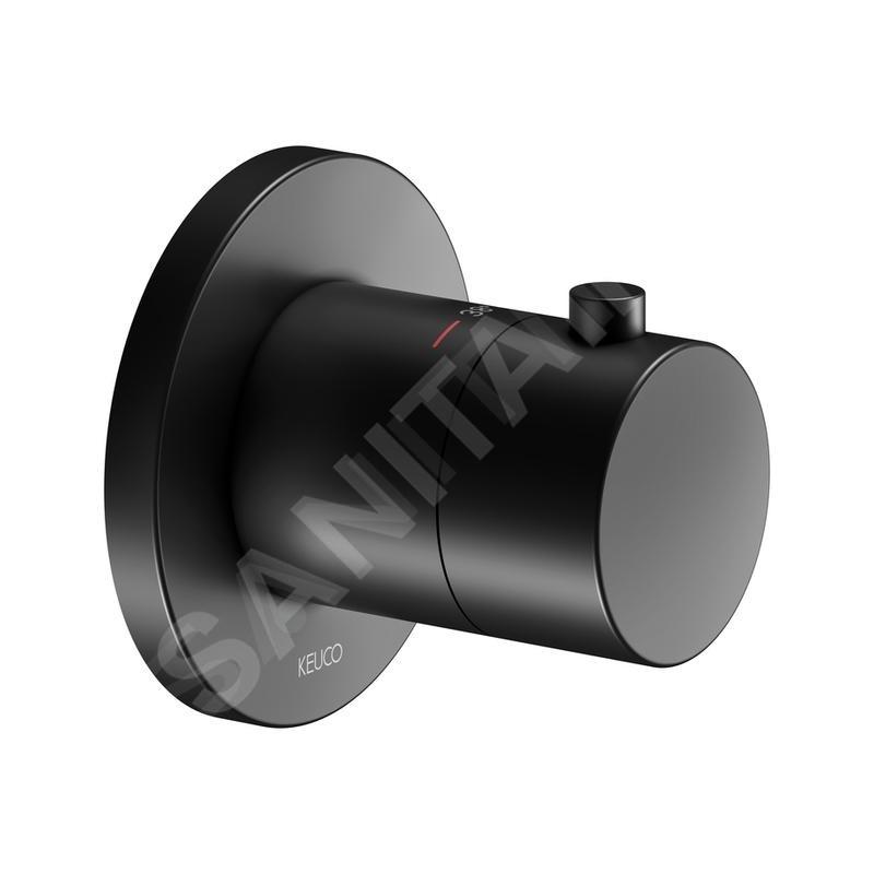 Keuco IXMO - Mitigeur thermostatique encastré, noir mat 59553370001
