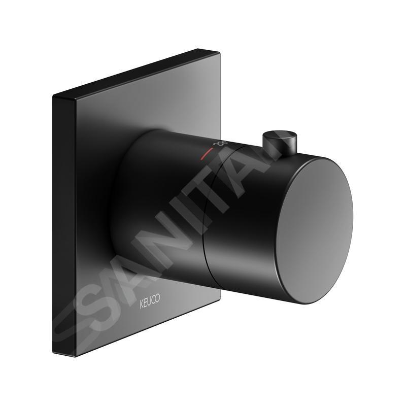 Keuco IXMO - Mitigeur thermostatique encastré, noir mat 59553370002