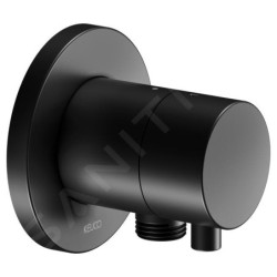 Keuco IXMO - Soupape encastrée pour 2 appareils, avec raccordement de douche, noir mat 59556371101