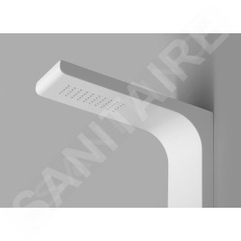 Aqualine Douches - Paroi de douche Yuki, avec mitigeur, 210x1450 mm, blanc SL290