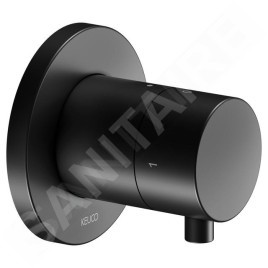Keuco IXMO - Soupape encastrée pour 2 appareils, noir mat 59557371001