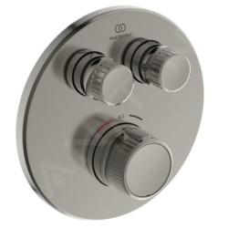 Ideal Standard CeraTherm Navigo - Mitigeur de douche thermostatique encastré pour 2 sorties, Silver Storm A7296GN