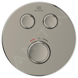 Ideal Standard CeraTherm Navigo - Mitigeur de douche thermostatique encastré pour 2 sorties, Silver Storm A7296GN