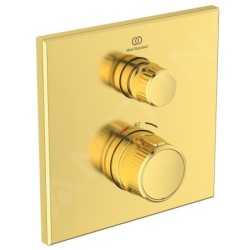 Ideal Standard CeraTherm Navigo - Mitigeur de douche thermostatique encastré, Brushed Gold A7301A2