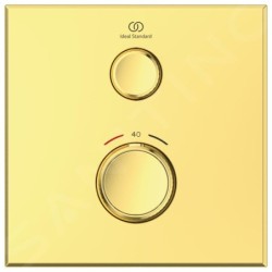 Ideal Standard CeraTherm Navigo - Mitigeur de douche thermostatique encastré, Brushed Gold A7301A2