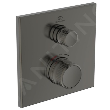 Ideal Standard CeraTherm Navigo - Mitigeur de douche thermostatique encastré, Magnetic Grey A7301A5