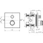 Ideal Standard CeraTherm Navigo - Mitigeur de douche thermostatique encastré, Magnetic Grey A7301A5