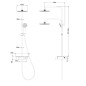 Aqualine Douches - Set de douche Marco, avec mitigeur, 228 mm, 1 jet, blanc SL100