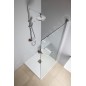 Aqualine Douches - Set de douche Marco, avec mitigeur, 228 mm, 1 jet, blanc SL100
