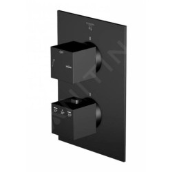 Steinberg 160 - Mitigeur thermostatique encastré pour 2 appareils, noir mat 160 4133 3 S