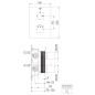 Steinberg 160 - Mitigeur thermostatique encastré pour 2 appareils, noir mat 160 4133 3 S