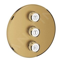 Grohe Grohtherm SmartControl - Mitigeur encastré avec 3 sorties, Cool Sunrise brossé 29122GN0