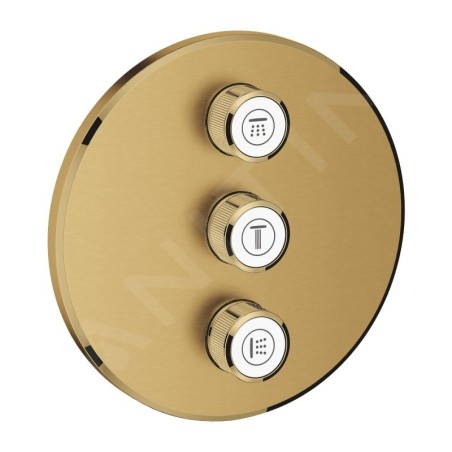 Grohe Grohtherm SmartControl - Mitigeur encastré avec 3 sorties, Cool Sunrise brossé 29122GN0