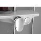 Aqualine Douches - Set de douche Marco, avec mitigeur, 228 mm, 1 jet, blanc SL100