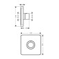 Axor ShowerSelect - Thermostat encastré haut débit, noir mat 36711670