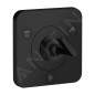 Axor Citterio E - Trio / Quattro, soupape encastrée, obturateur et inverseur, noir mat 36772670